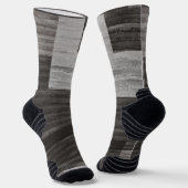 Taupe Imitats Jean Patch Socken (Gewinkelt)