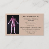 Taupe Internist DR Human Body Internal Medicine Visitenkarte (Vorderseite)