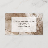 Taupe Marmor und abstrakte Visitenkarte (Rückseite)