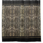 Taupe-Marmorstreifen Duschvorhang (Vorderseite)