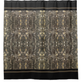Taupe-Marmorstreifen Duschvorhang