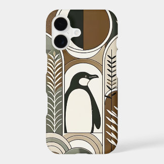 Taupe Mocha Abstrakt Gran Arcs Pattern Pinguin