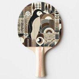 Taupe Mocha Elfenbeinpinguin in Pflanze des Grabwa Tischtennis Schläger