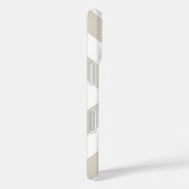 Taupe Modern X Stripe Case-Mate iPhone Hülle (Rückseite / Rechts)