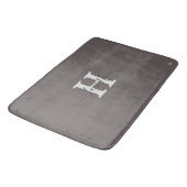 Taupe Monogram Bath Mat HAMbyWG Badematte (Schrägansicht)