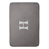 Taupe Monogram Bath Mat HAMbyWG Badematte (Vorderseite Vertikal)