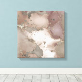 Taupe Palette Tinte und Gold abstrakt Leinwanddruck (Insitu (Holzboden))