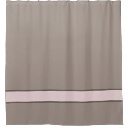 Taupe & Pink Duschvorhang
