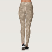 Taupe Polka Dot Leggings for Any Occasion (Rückseite)