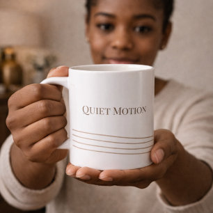 Taupe Quiet Motion Classic Becher, 325 ml Kaffeetasse