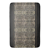 Taupe-schwarzer Marmorstreifen Badematte (Vorderseite Vertikal)