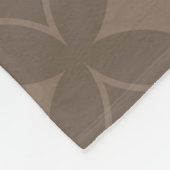 Taupe Shippo Fleecedecke (Ecke)