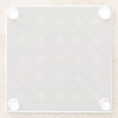 Taupe Shippo Glasuntersetzer (Rückseite)