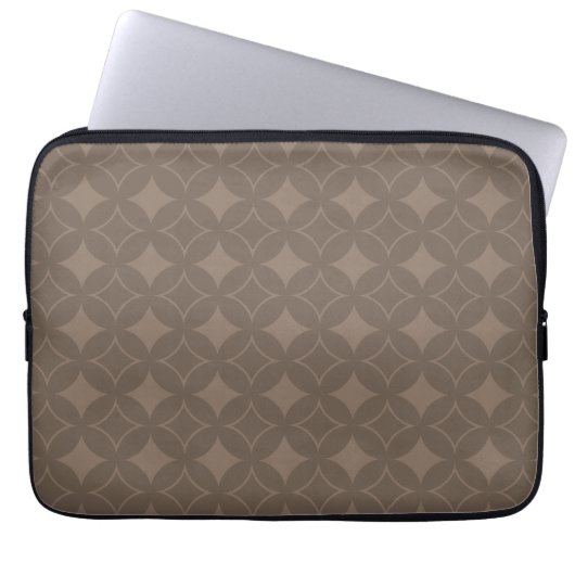 Taupe Shippo Laptopschutzhülle (Vorderseite)