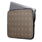 Taupe Shippo Laptopschutzhülle (Vorderseite Links)