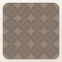 Taupe Shippo Rechteckiger Pappuntersetzer