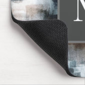 Taupe Slate Brushstrokes Mousepad (Ecke)