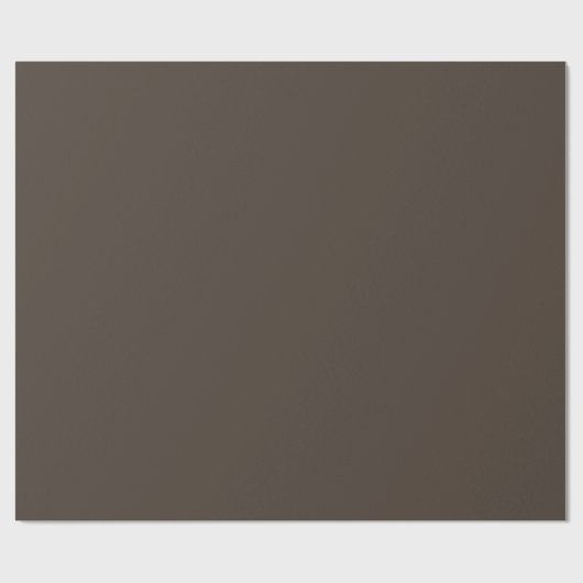 Taupe Solid Color Geschenkpapier (Flach)