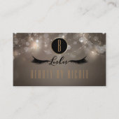 Taupe Sparkle Chic Eyelashes Kundenkarte Treuekarte (Vorderseite)