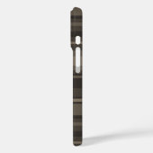 Taupe Streifen Case-Mate iPhone Hülle (Rückseite / Links)