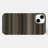 Taupe Streifen Case-Mate iPhone Hülle (Rückseite (Horizontal))
