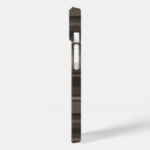 Taupe Streifen Case-Mate iPhone Hülle (Rückseite / Links)