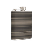 Taupe Streifen Flachmann (Rechts)