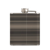 Taupe Streifen Flachmann (Rückseite)