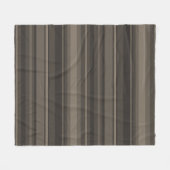 Taupe Streifen Fleecedecke (Vorderseite (Horizontal))