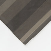 Taupe Streifen Fleecedecke (Ecke)