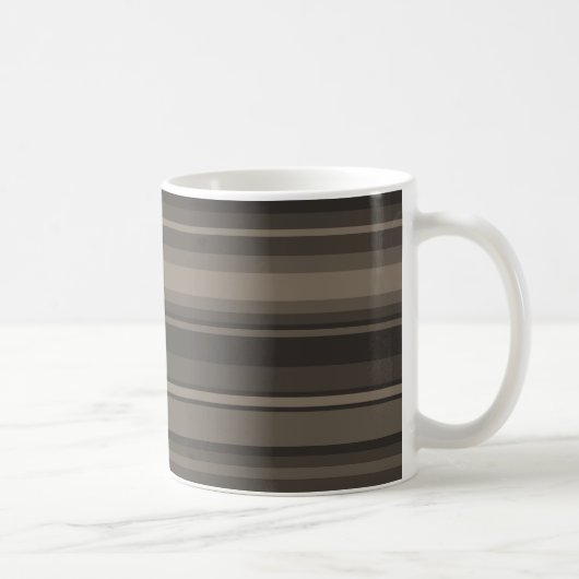 Taupe Streifen Kaffeetasse (Rechts)