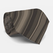 Taupe Streifen Krawatte (Gerollt)