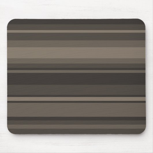 Taupe Streifen Mousepad (Vorne)