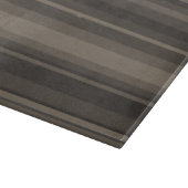 Taupe Streifen Schneidebrett (Ecke)