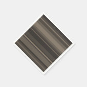 Taupe Streifen Serviette (Ecke)