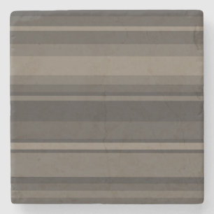 Taupe Streifen Steinuntersetzer