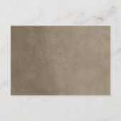 Taupe String Lights Hochzeitkarte Begleitkarte (Rückseite)