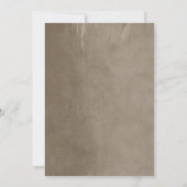 Taupe String Lights Hochzeitseinladung Einladung (Rückseite)