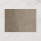 Taupe String Lights Hochzeitskarten Platzkarte (Rückseite)