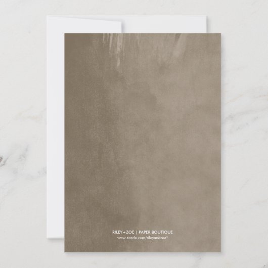 Taupe String Lights Probe Dinner Einladung (Rückseite)