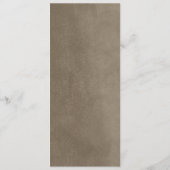 Taupe String Lights Wedding Menu Card Menükarte (Rückseite)