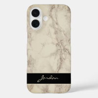 Taupe Tan Polished Marble Stone mit Namen