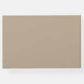 Taupe the Night Before Probe Dinner Hochzeit Gästebuch (Rückseite)