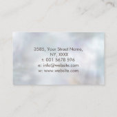 Taupe und aquamariner Marmorbaum Visitenkarte (Rückseite)