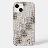 Taupe und Blush Matrix Design Case-Mate iPhone Hülle (Rückseite)