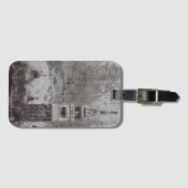 Taupe und Cyan Distressed Skyline Venice Italien Gepäckanhänger (Vorderseite (Horizontal))