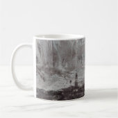 Taupe und Cyan Distressed Skyline Venice Italien Kaffeetasse (Links)