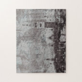 Taupe und Cyan Distressed Skyline Venice Italien Puzzle (Vertikal)