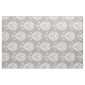 Taupe-und Elfenbein-Vintages Damast-Muster-Gewebe Stoff (Fat Quarter (45,7 x 55,9 cm))