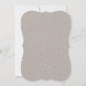 Taupe und Rose Goldschmetterlingshochzeit Einladung (Rückseite)
